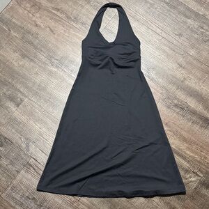 Patagonia Black Halter Neck A-Line Dress